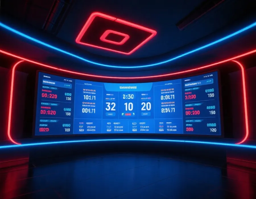 賽果與數據視覺化示意